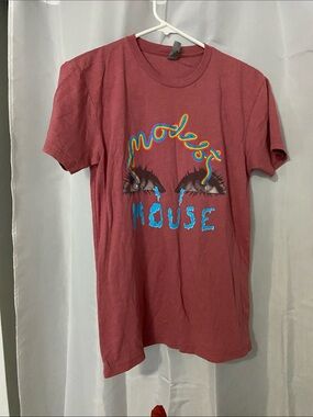 Next Level Apparel Modest Mouse Official Merch Raspberry Crewneck Tee XS
